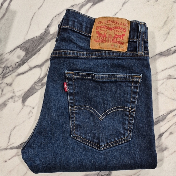 Levi's 511, 32x30 Slim Fit Jeans, Blue - Picture 10 of 13